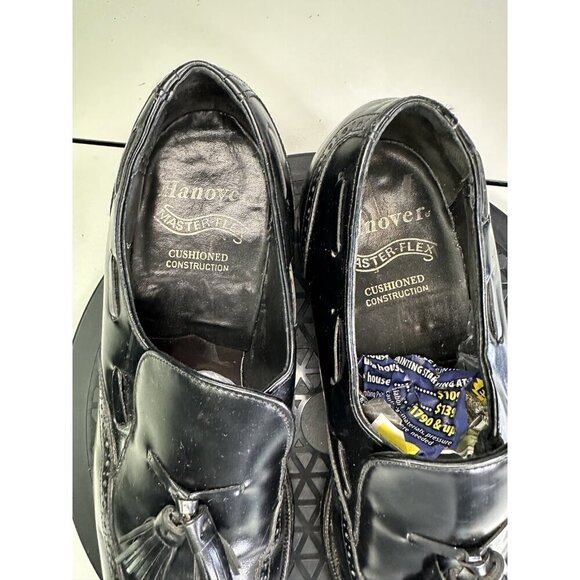 VTG Hanover Shoes Men\'s 9 C/A Loafer Master Flex All Leather Tassel USA main image 5
